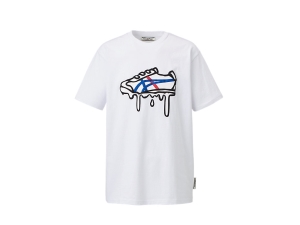 Onitsuka Tiger Grafiką Tee Białe | 028967PHL