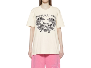 Onitsuka Tiger Grafiką Tee Białe | 078169QRW