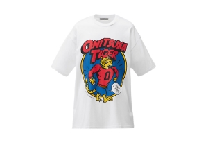 Onitsuka Tiger Grafiką Tee Białe | 207635MGC