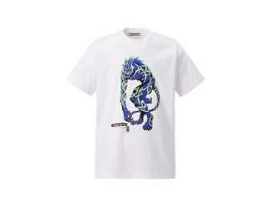 Onitsuka Tiger Grafiką Tee Białe Niebieskie | 781235GNZ