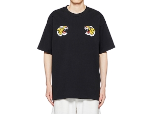 Onitsuka Tiger Grafiką Tee Czarne | 078934IEY