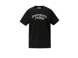 Onitsuka Tiger Grafiką Tee Czarne | 156940SZF