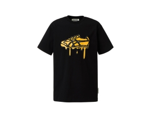 Onitsuka Tiger Grafiką Tee Czarne | 218790MAT