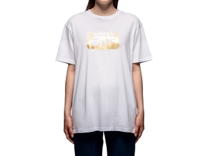 Onitsuka Tiger Logo Tee Białe Złote | 403587KNZ